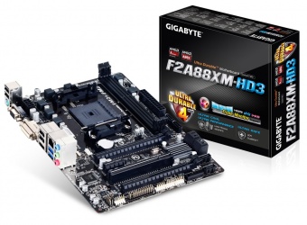Tarjeta Madre Gigabyte micro ATX GA-F2A88XM-HD3, S-FM2+, AMD A88X, HDMI, 64GB DDR3, para AMD 