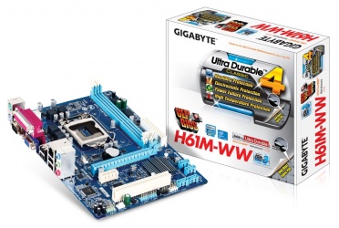 Tarjeta Madre Gigabyte micro ATX GA-H61M-WW, S-1155, Intel H61 Express, 16GB DDR3, para Intel 