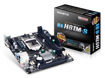 Tarjeta Madre Gigabyte micro ATX GA-H81M-S-B, S-1150, Intel H81, 16GB DDR3, para Intel 