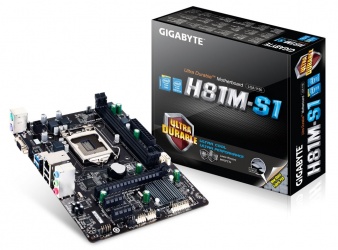 Tarjeta Madre Gigabyte micro ATX GA-H81M-S1, S-1150, Intel H81 Express, 16GB DDR3, para Intel 
