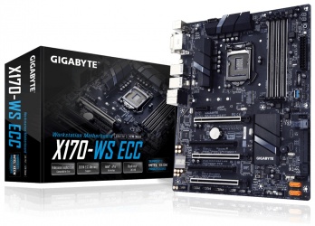 Tarjeta Madre Gigabyte ATX GA-X170-WS ECC, S-1151, Intel C236, 64GB DDR4 para Intel 