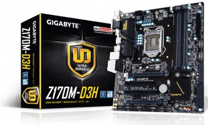 Tarjeta Madre Gigabyte micro ATX GA-Z170M-D3H, S-1151, Intel Z170, HDMi, 64GB DDR4 para Intel ― Requiere Actualización de BIOS para trabajar con Procesadores de 7ma Generación 