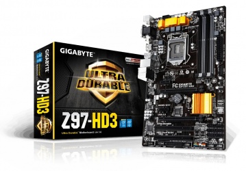 Tarjeta Madre Gigabyte ATX GA-Z97-HD3, S-1150, Intel Z97, HDMI, 32GB DDR3, para Intel 