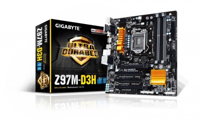 Tarjeta Madre Gigabyte micro ATX GA-Z97M-D3H, S-1150, Intel Z97, HDMI, 32GB DDR3, para Intel 