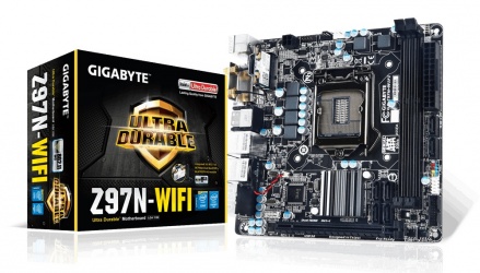 Tarjeta Madre Gigabyte mini ITX GA-Z97N-WIFI, S-1150, Intel Z97, HDMI, 16GB DDR3, para Intel 