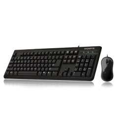 Kit de Teclado y Mouse Gigabyte GK-KM3100, Alámbrico, USB, Negro (Inglés) 