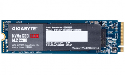 SSD Gigabyte NVMe, 1TB, PCI Express 3.0, M.2 