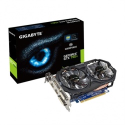 Tarjeta de Video Gigabyte NVIDIA GeForce GTX 750 Ti, 2GB 128-bit GDDR5, PCI Express 3.0 