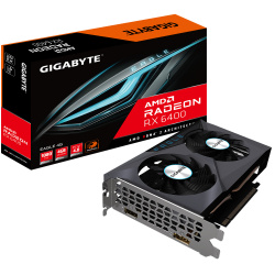 Tarjeta de Video Gigabyte AMD Radeon RX 6400 EAGLE 4G, 4GB 64-bit GDDR6, PCI Express 4.0 