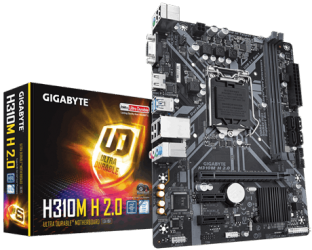 Tarjeta Madre Gigabyte Micro ATX H310M H 2.0 (Rev. 1.0), S-1151, Intel H310, HDMI, 32GB DDR4 para Intel ― Compatibles solo con 8va y/o  9va Generación (Revisar modelos aplicables) 