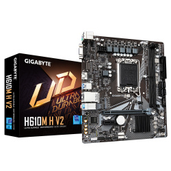Tarjeta Madre Gigabyte H610M H V2, Micro-ATX, LGA 1700, Intel H610, 96GB DDR5, HDMI/DP para Intel 