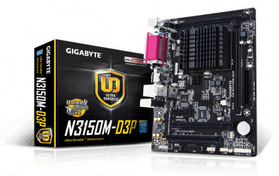 Tarjeta Madre Gigabyte micro ATX N3150M-D3P, Intel Celeron N3150 Integrada, HDMI, 8GB DDR3, para Intel 