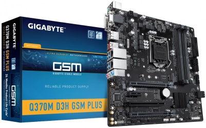 Tarjeta Madre Gigabyte Micro ATX Q370M D3H GSM Plus, S-1151, Intel Q370, HDMI, 64GB DDR4 para Intel 