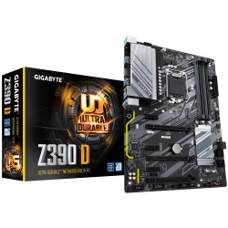 Tarjeta Madre Gigabyte ATX Z390 D, S-1151, Intel Z390 Express, HDMI, 128GB DDR4 para Intel ― Compatibles solo con 8va y/o  9va Generación (Revisar modelos aplicables) 