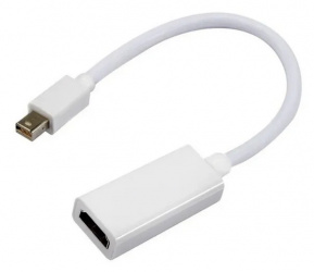 Gigatech Adaptador Mini DisplayPort Macho - HDMI Hembra, Blanco 