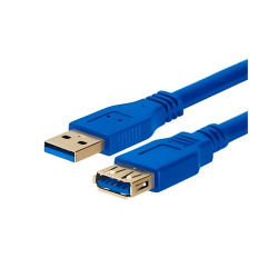 Gigatech Cable USB 3.0 Macho - USB 3.0 Hembra, 1.8 Metros, Azul 