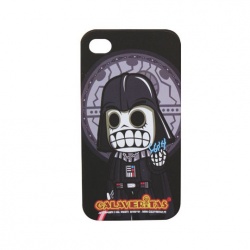 Ginga Protector Rígido para iPhone 4S, Diseño Calaveritas Darth Vader 