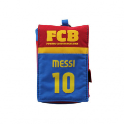 Ginga Canva de Nílon para Celular, Diseño Messi Barcelona 