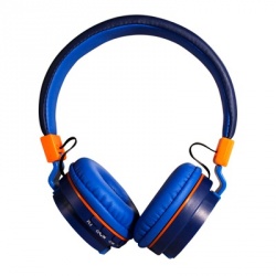 Ginga Audífonos GI16ADJ02BT, Bluetooth, Inalámbrico, Azul 