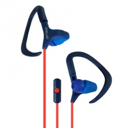 Ginga Audífonos con Micrófono GI16AUD02HF, Alámbrico, 3.5mm, Azul/Rojo 