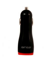 Ginga Cargador para Auto GI16BAL01-NR, 1x USB 2.0, 5V, Negro 