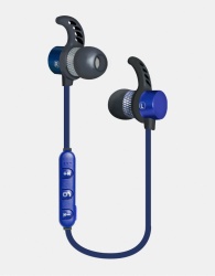 Ginga Audífonos Intrauriculares Deportivos con Micrófono GI18AUD01BT-AZ, Inalámbrico, Bluetooth, Azul 