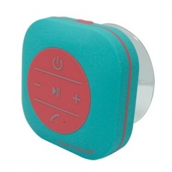 Ginga POP Bocina Contra Agua, Bluetooth, Inalámbrico, Azul/Rojo - Resistente al Agua 