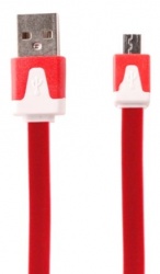 Ginga Cable Micro USB Cargador y Transmisor de Datos, Rojo 