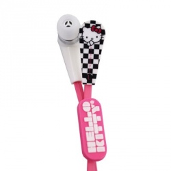 Ginga Audífonos Intrauriculares con Micrófono Hello Kitty, Alámbrico, 3.5mm, Rosa 