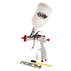 Goni Pistola de Gravedad para Pintar 33000VI, 120PSI, 2mm, 600ml, Blanco 