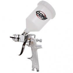 Goni Pistola de Gravedad para Pintar 384, 60PSI, 1.7mm, 600ml, Metal 
