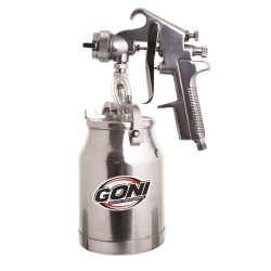 Goni Pistola de Succión para Pintar 55, 70PSI, 1L, Aluminio 