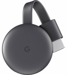 Google Kit Chromecast Gen 3, Full HD, WiFi, HDMI, Negro (Inglés) ― Incluye Google Home Mini 