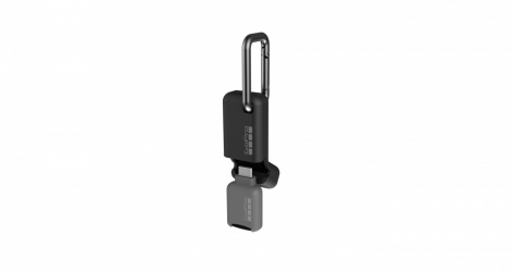 GoPro Lector de Tarjetas Quik Key, MicroSD, USB 3.0, Negro/Gris 