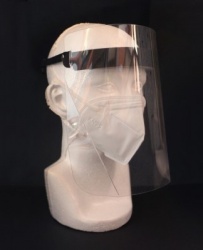 Go Safe Careta Protectora con Ajustador, 1 Pieza 