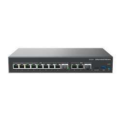 Switch Grandstream GCC6011, 10 Puertos Gigabit Ethernet 10/100/1000 4 x PoE 36W, 2 Puertos SFP, 1 Gbit/s, 160000 Entradas, Administrado  