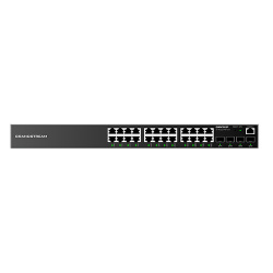 Switch Grandstream Gigabit Ethernet GWN7803P, 24 Puertos PoE 10/100/1000Mbps + 4 Puertos SFP, 360W, 56 Gbit/s, 8.000 Entradas - Administrable 
