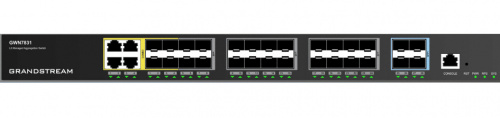 Switch Grandstream Gigabit Ethernet GWN7831, 4 Puertos 10/100/1000Mbps + 28 Puertos SFP+, 128Gbit/s, 16.000 Entradas - Administrable 
