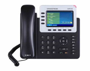 Grandstream Telefono IP GXP2140 con Pantalla 4.3'', 4 Lineas, Altavoz, Negro 