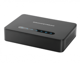 Grandstream ATA HT-814-V2, 2 x RJ-45, 4 x RJ-11, 4 x FXS, 4 Canales 