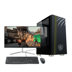 Computadora Gamer Grizzly INT-A002, AMD E1-6010 1.35GHz, 8GB, 240GB SSD, Windows 10 Prueba ― Incluye Monitor, Teclado y Mouse 
