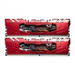 Kit Memoria RAM G.Skill Flare X DDR4, 2400MHz, 16GB (2 x 8GB), Non-ECC, CL16, XMP, Rojo 