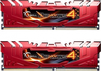 Kit Memoria RAM G.Skill DDR4 Ripjaws4 Red, 2666MHz, 16GB (2 x 8GB), Non-ECC, CL15 
