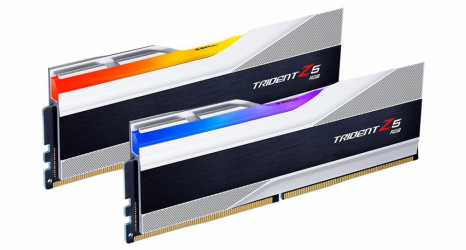 Kit Memoria RAM G.Skill Trident Z5 RGB DDR5, 7200MHz, 48GB (2 x 24GB), Non-ECC, CL36, XMP, Plata 