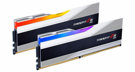Kit Memoria RAM G.Skill Trident Z5 RGB DDR5, 8000MHz, 48GB (2 x 24GB), Non-ECC, CL40, XMP, Plata 