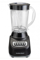 Hamilton Beach Licuadora 50180, 1.4 Litros, 650W, 4 Velocidades, Negro 