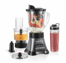 Hamilton Beach Licuadora 58163J, 1 Litro, 700W, 4 Velocidades, Gris 