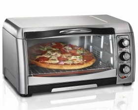 Hamilton Beach Horno Tostador con Convección 31333, Plata 