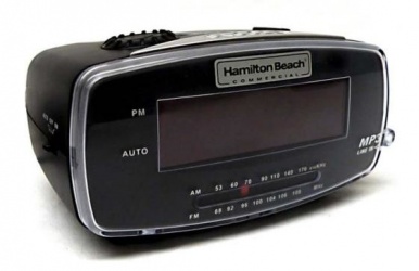 Hamilton Beach Radio Despertador HCR400, MP3, AM/FM, Negro 