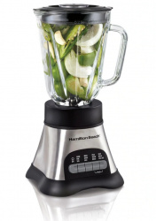 Hamilton Beach Licuadora 58160-MX, 1.25 Litros, 700W, 4 Velocidades, Plata/Negro 